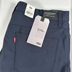 Levis 511 Tech Pants Mens 38 x 30 Navy Slim Fit Stretch Performance Outdoor NWT
